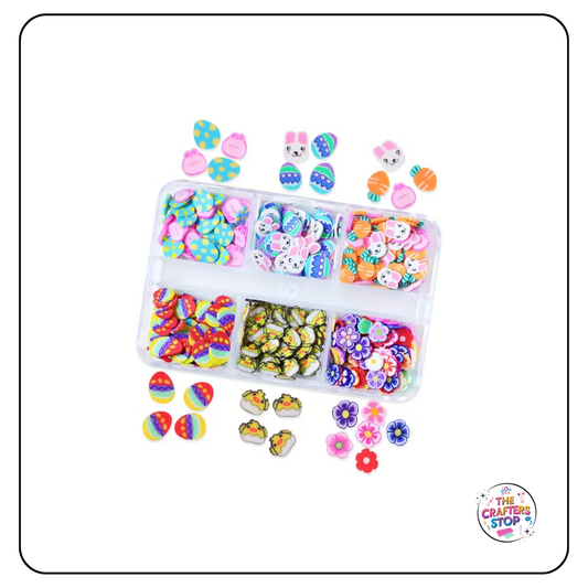 Polymer Clay Easter Slices Add-ins with Box