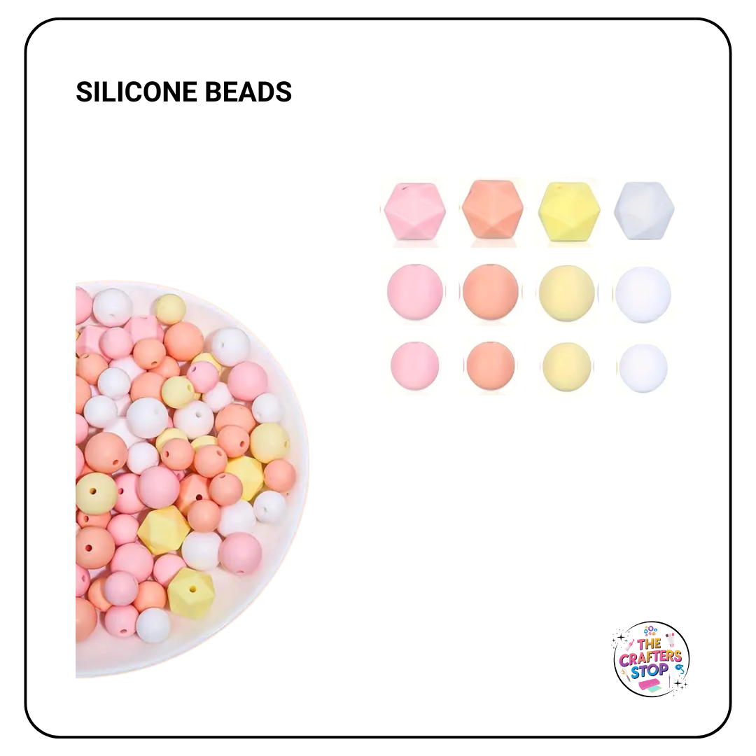 Mixed Pack of Silicone Beads