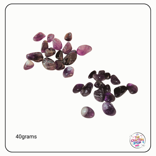 Large Chips of Amethyst Crystals - 40 grams