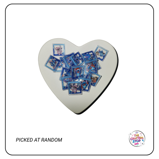 Acrylic Square Stitch Embellishments - Mixed