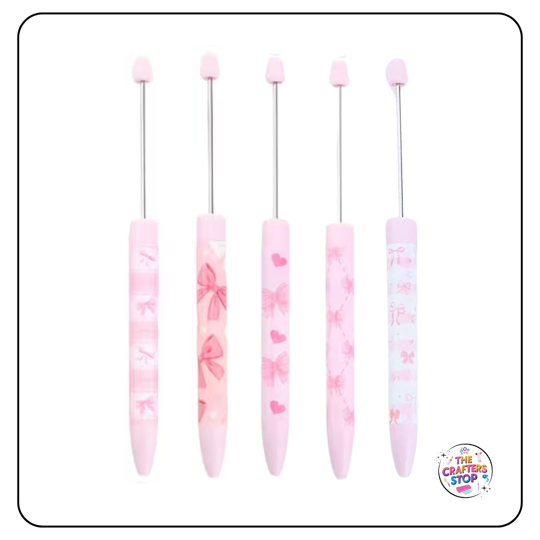 Pink Bow DIY Beadeable Pens