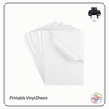 A4 Printable Adhesive VINYL Sheets - Inkjet