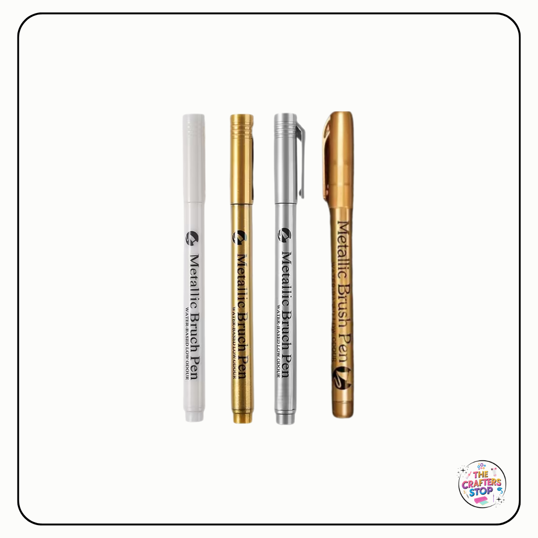 Metallic Paint Markers (Gold, Copper & Silver)