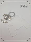 Metal Charm 4X4 Car Keyring with Acrylic Blank (Father's Day)