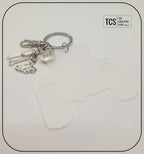 Metal Charm 4X4 Car Keyring with Acrylic Blank (Father's Day)