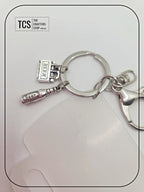 Metal Charm Beer Keyring with Acrylic Blank (Father's Day)