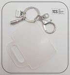 Metal Charm Beer Keyring with Acrylic Blank (Father's Day)