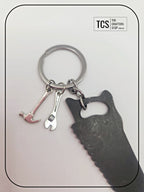 Metal Charm Tool Keyring with Acrylic Blank (Father's Day)