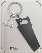 Metal Charm Tool Keyring with Acrylic Blank (Father's Day)