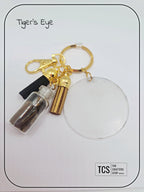 Premium Crystal Chip Keyring with Acrylic Blank