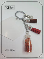 Premium Crystal Chip Keyring with Acrylic Blank