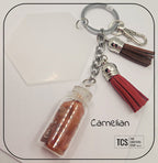 Premium Crystal Chip Keyring with Acrylic Blank
