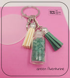 Premium Crystal Chip Keyring with Acrylic Blank