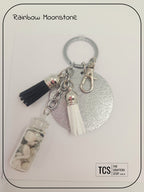 Premium Crystal Chip Keyring with Acrylic Blank