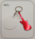 Guitar Metal Bottle Opener Keyring with Acrylic Blank (Father's Day)
