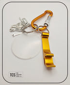 Tool Charm Keyring with Acrylic Blank and Carabiner (Father's Day)