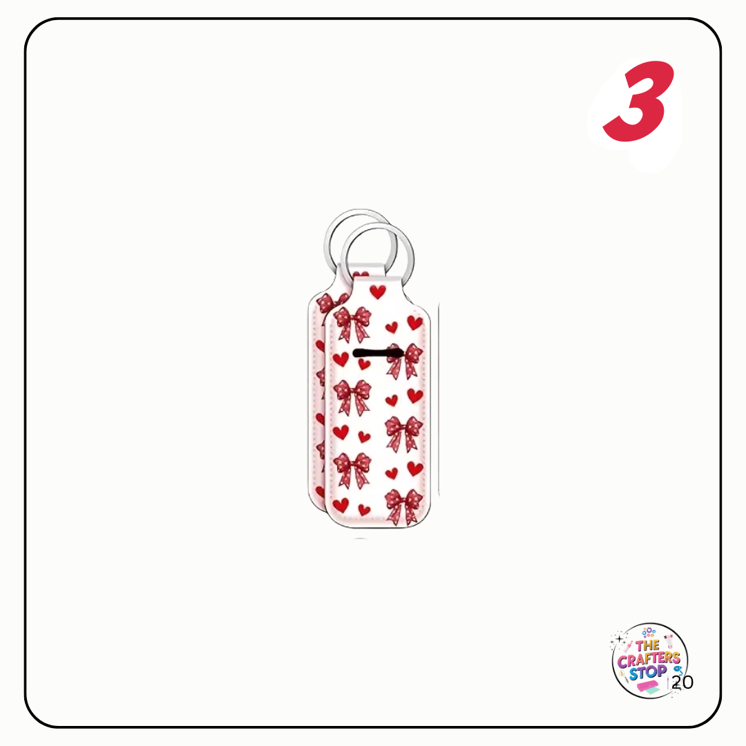 Red Bow Themed Chapstick/Lipbalm Holders