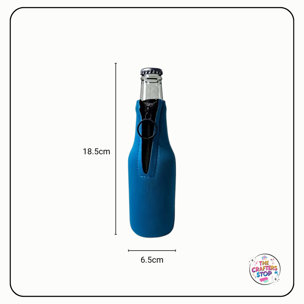 Zippered Blank Stubby/Bottle Holders