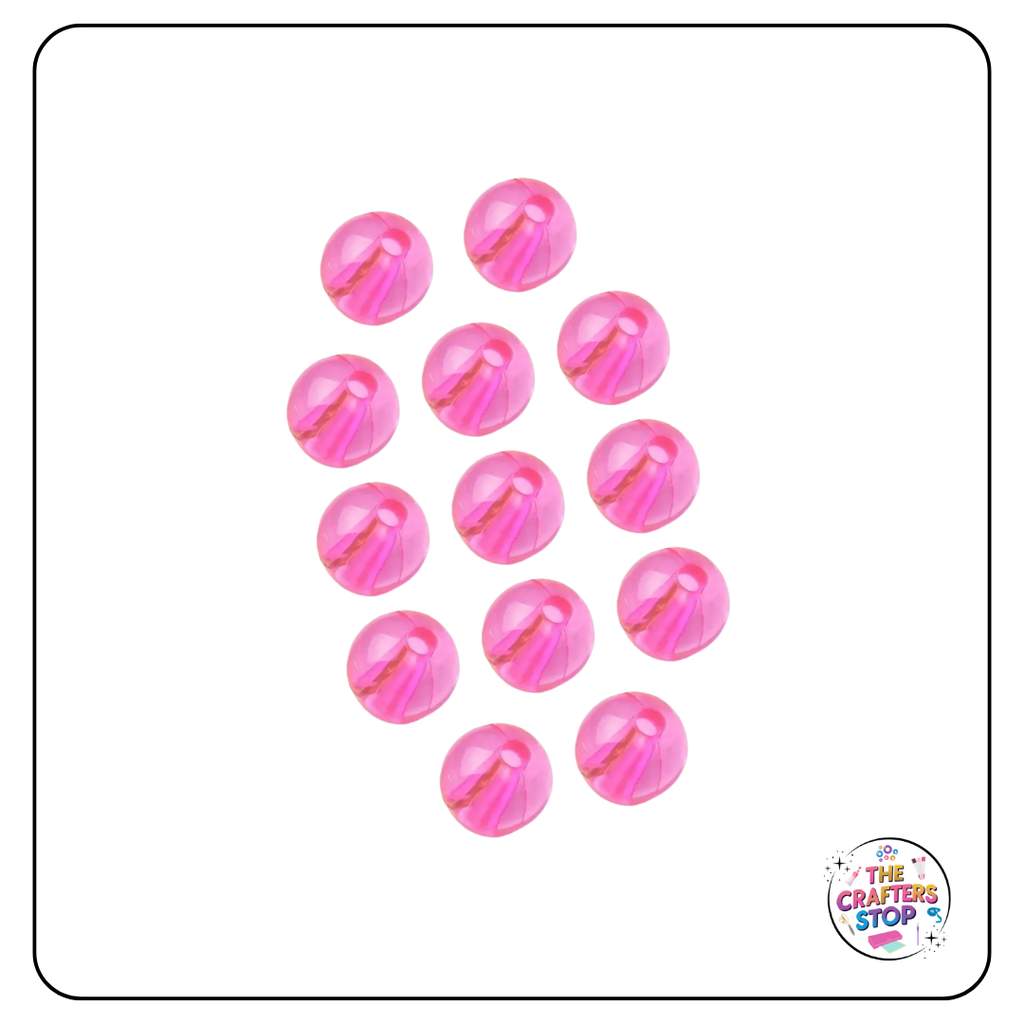 Transparent Coloured Jelly Beads