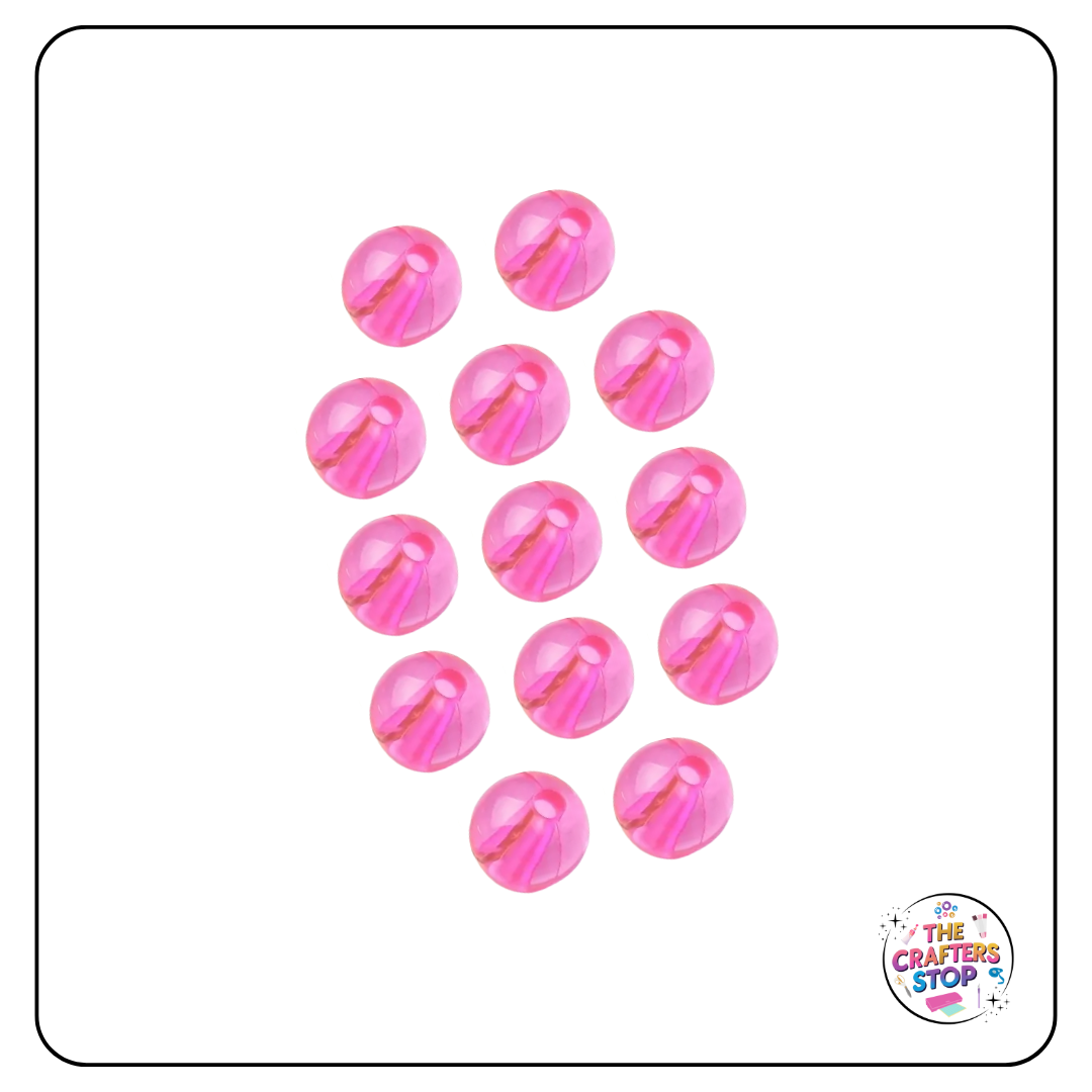 Transparent Coloured Jelly Beads