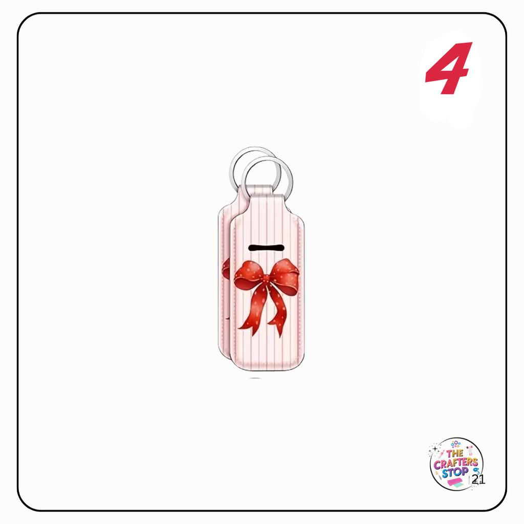Red Bow Themed Chapstick/Lipbalm Holders