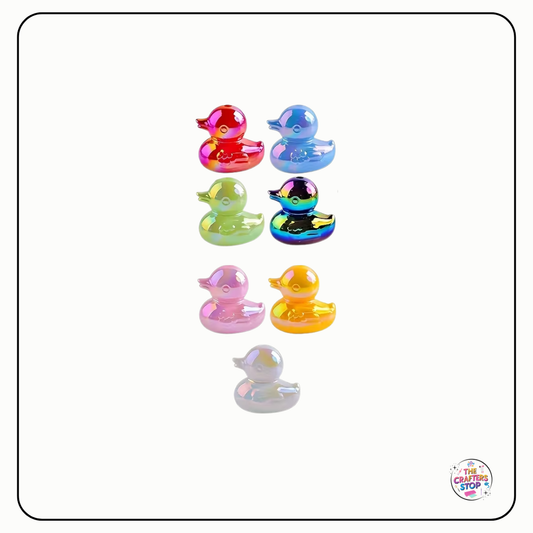 Large Iridescent Duck Beads