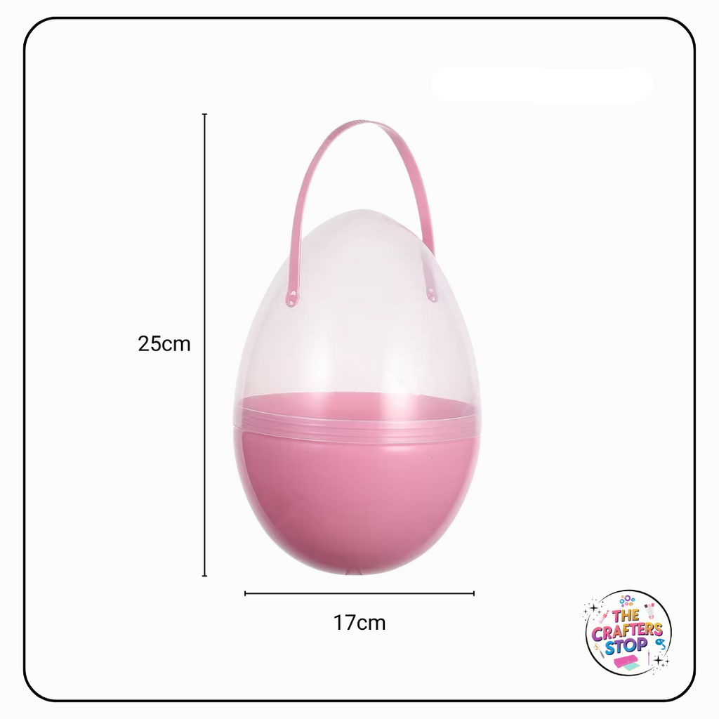 Jumbo Fillable Plastic Easter Eggs with Handle