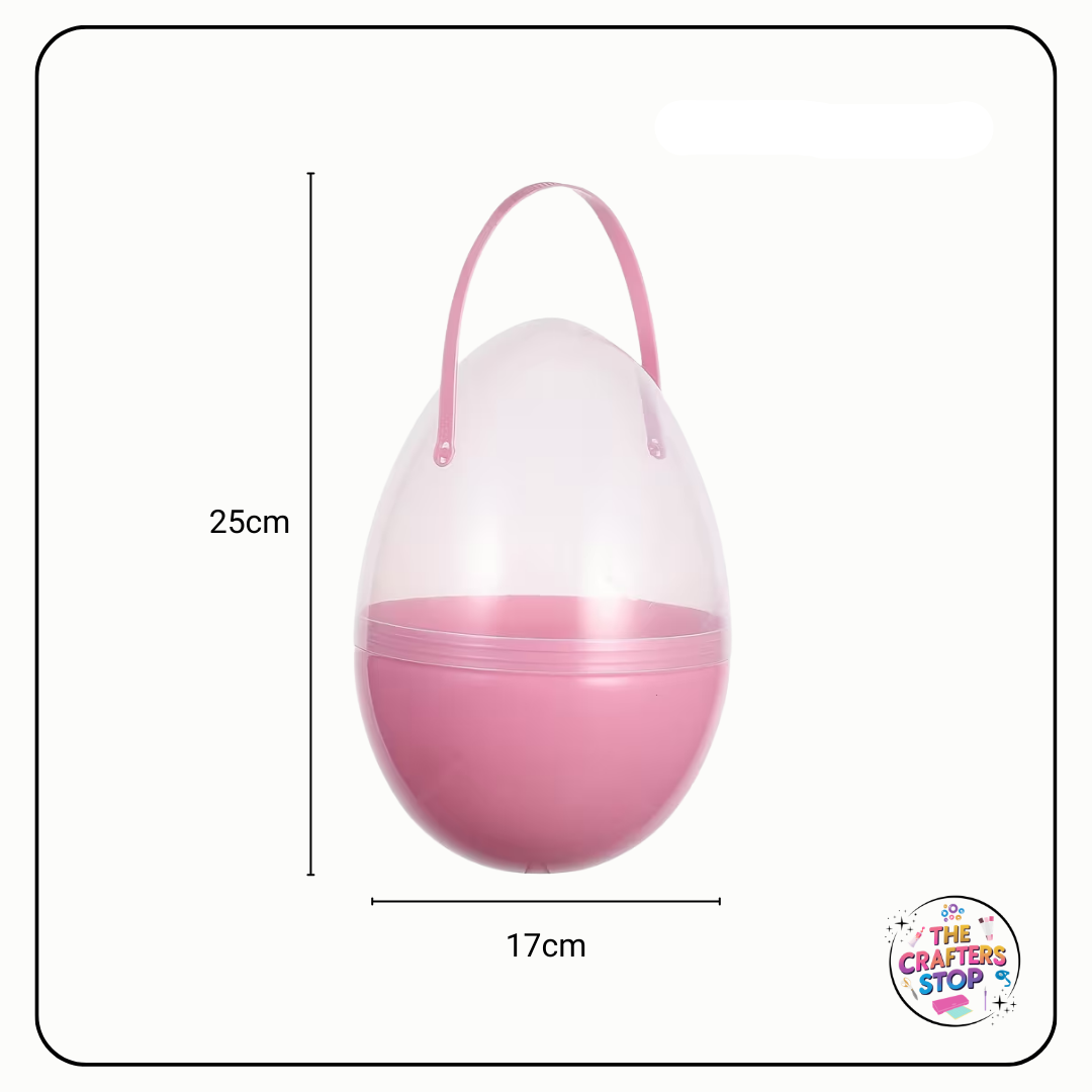 Jumbo Fillable Plastic Easter Eggs with Handle