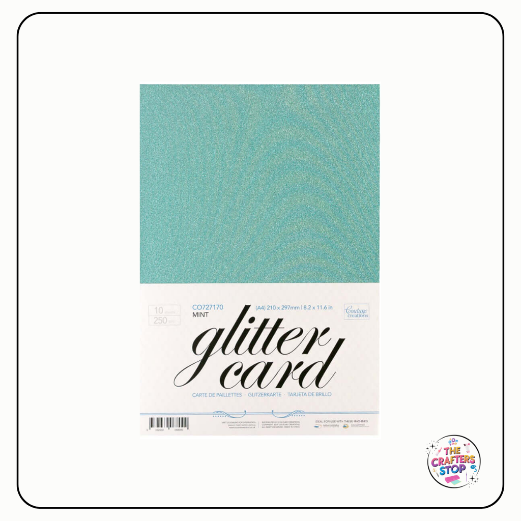 250gsm A4 Glitter Card - Assorted Colours