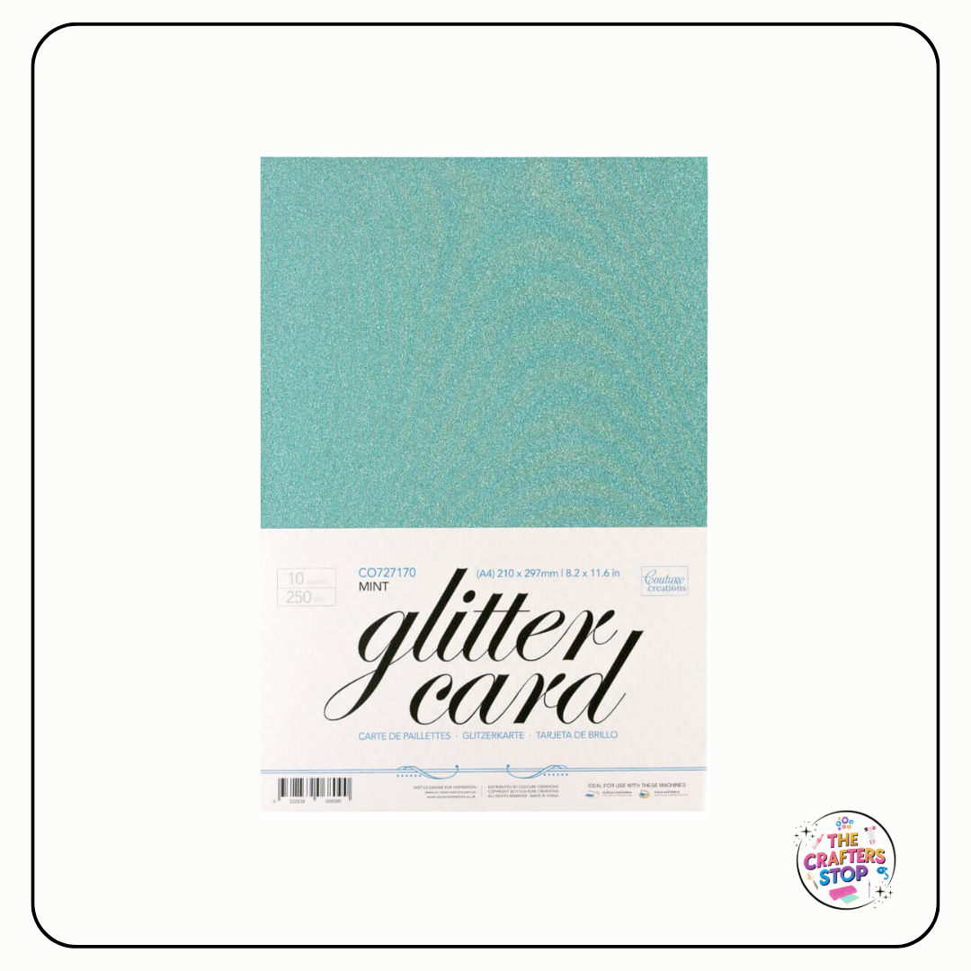 250gsm A4 Glitter Card - Assorted Colours