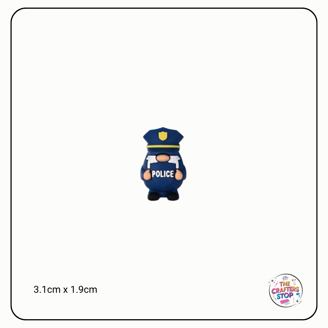 "Police Gnome" Focal Bead