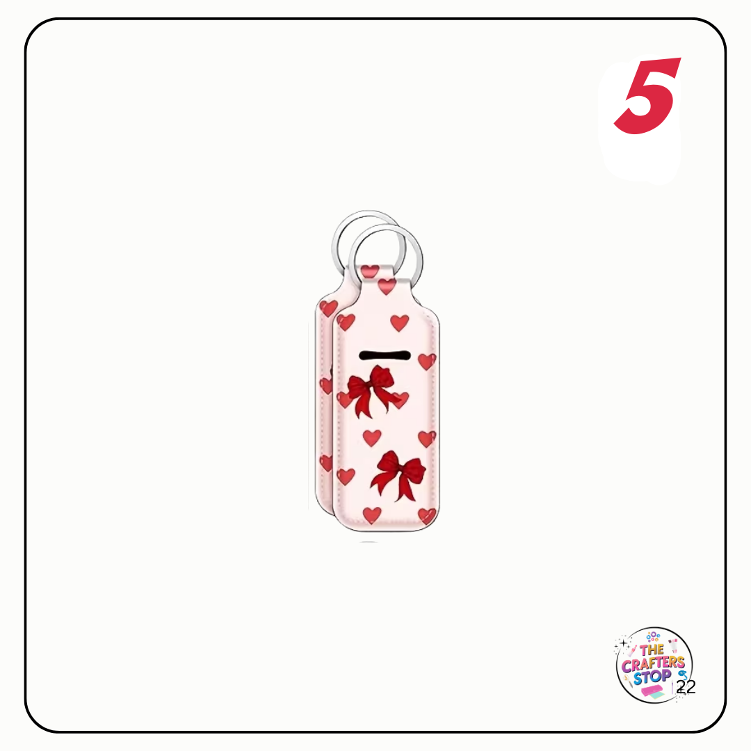 Red Bow Themed Chapstick/Lipbalm Holders