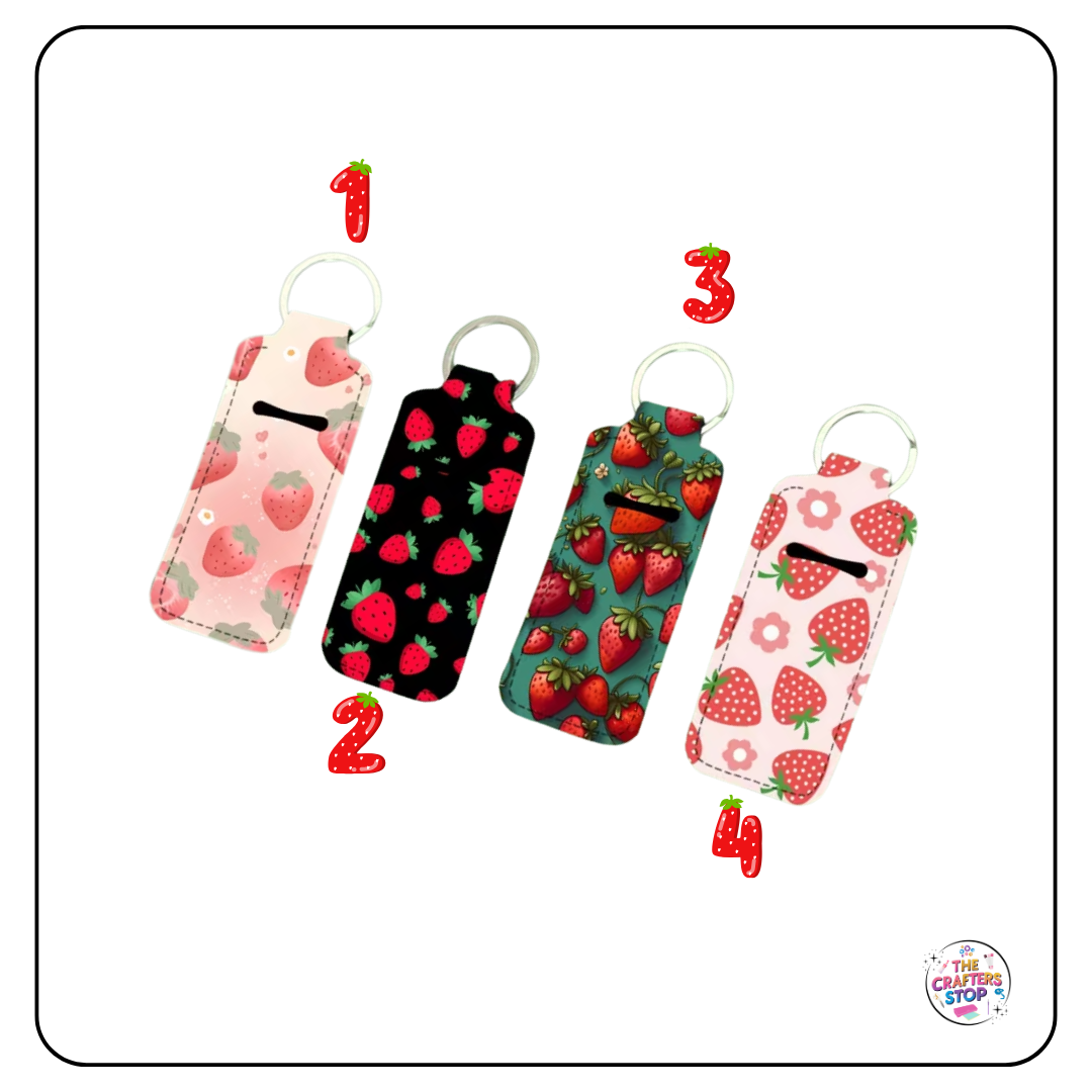 Strawberry Themed Chapstick/Lipbalm Holders