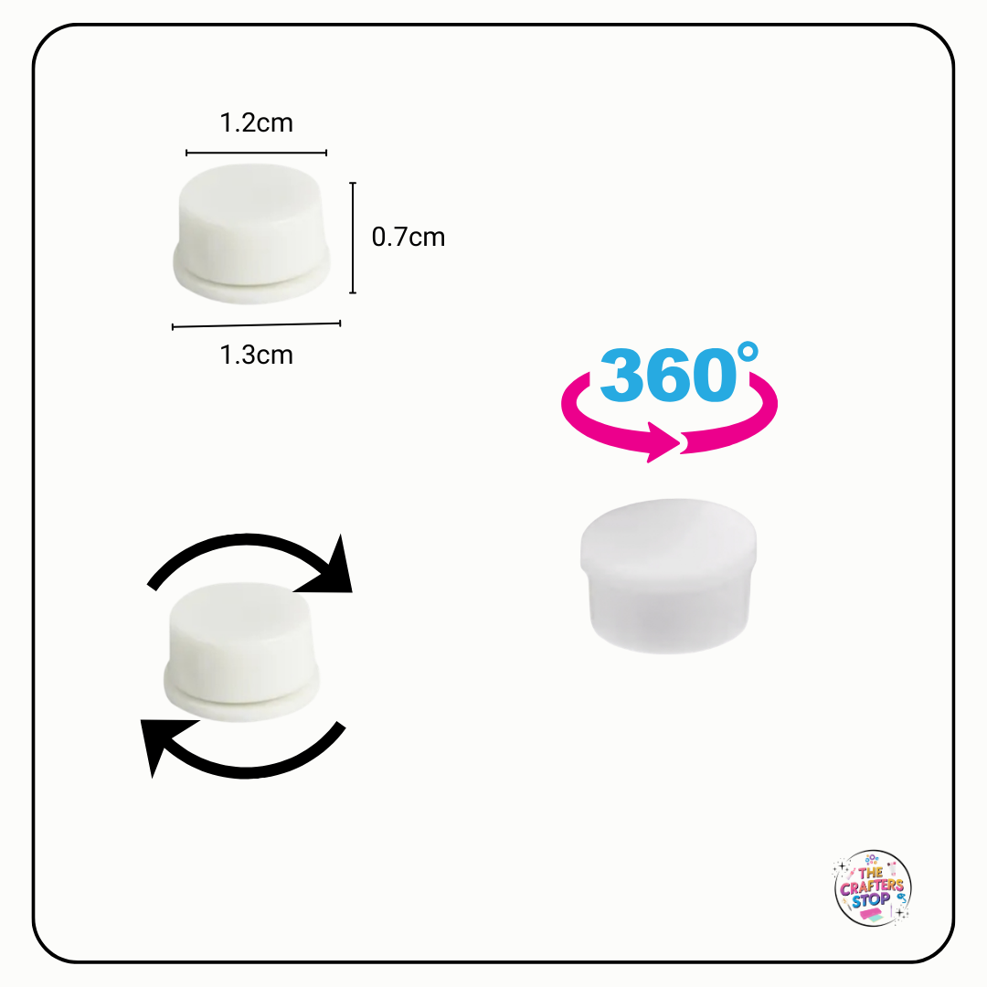 Mini Roating Spinner Mechanisms for Card Making (X5 Pack)