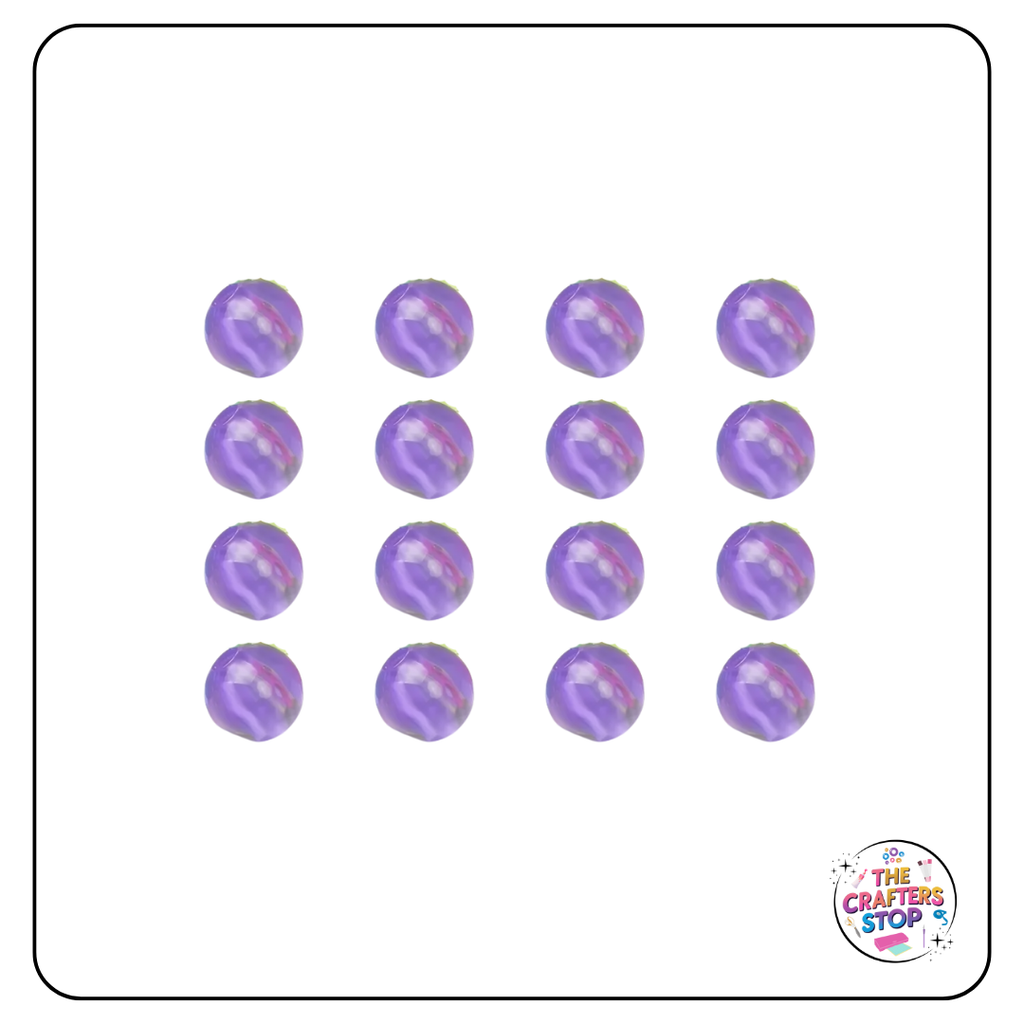 Transparent Coloured Jelly Beads