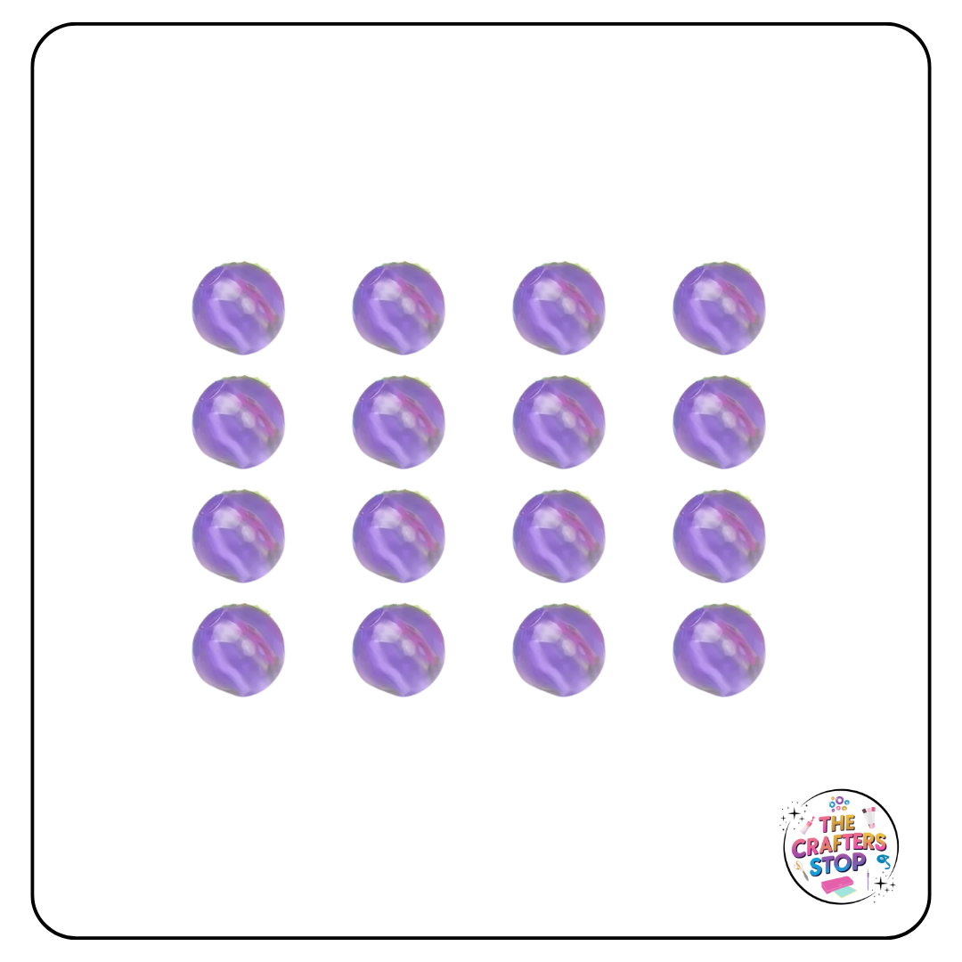 Transparent Coloured Jelly Beads