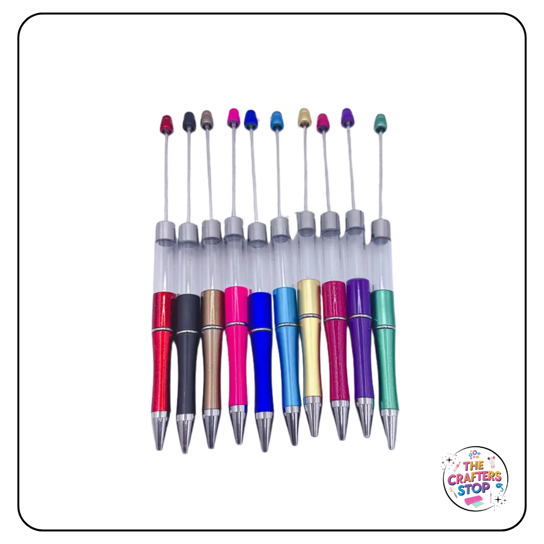 Long DIY Beadeable Pen With Fillable Tube