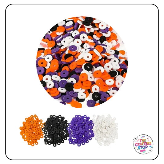 Polymer Clay Thin Halloween Beads