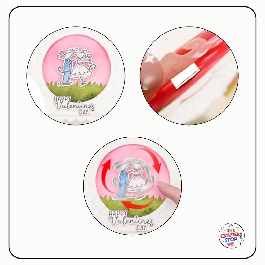 Mini Roating Spinner Mechanisms for Card Making (X5 Pack)