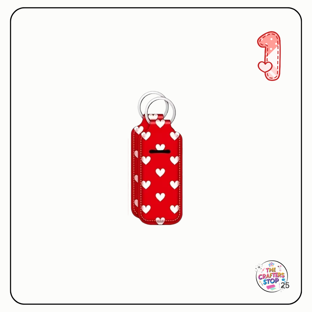 Red Heart Chapstick/Lipbalm Holders