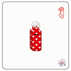 Red Heart Chapstick/Lipbalm Holders