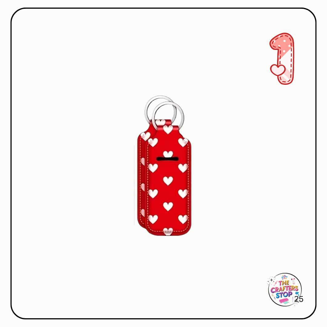 Red Heart Chapstick/Lipbalm Holders