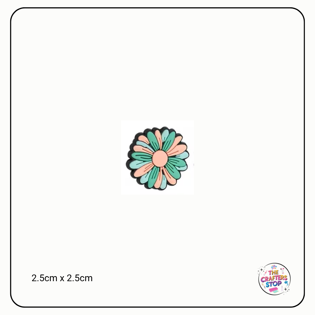 Multi Colour Flowers Focal Beads (5 Designs)