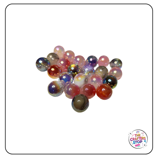 Large Acrylic Iridescent Beads - Perfect for DIY Pens
