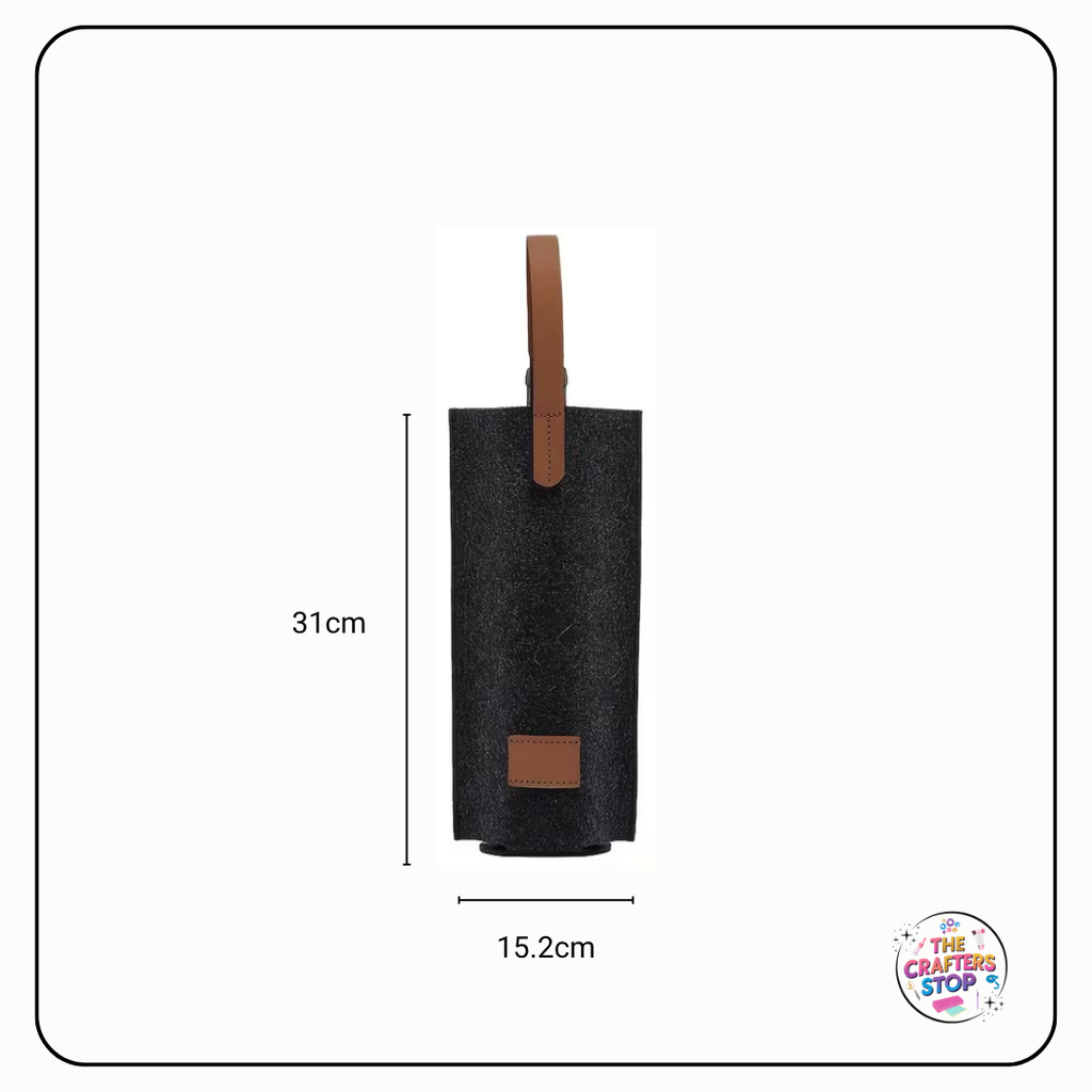 Reusable Felt Wine Bottle Bag