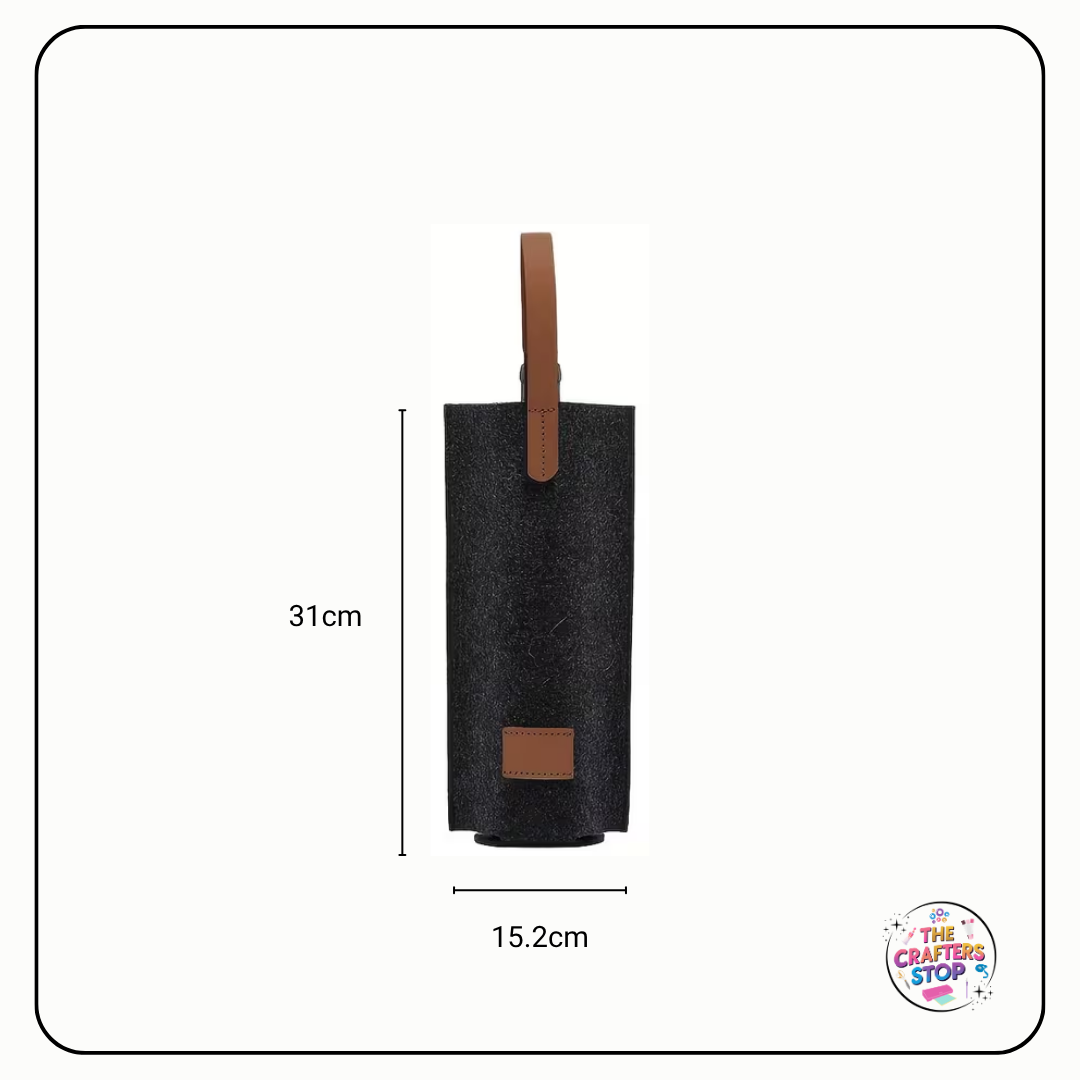 Reusable Felt Wine Bottle Bag