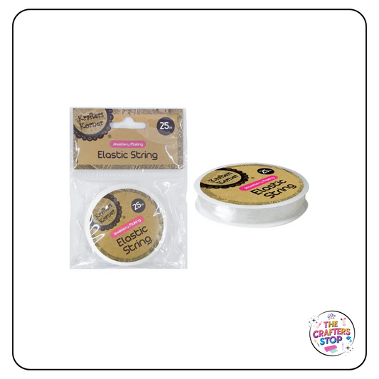 Clear Jewellery and Bead Elastic String 25m