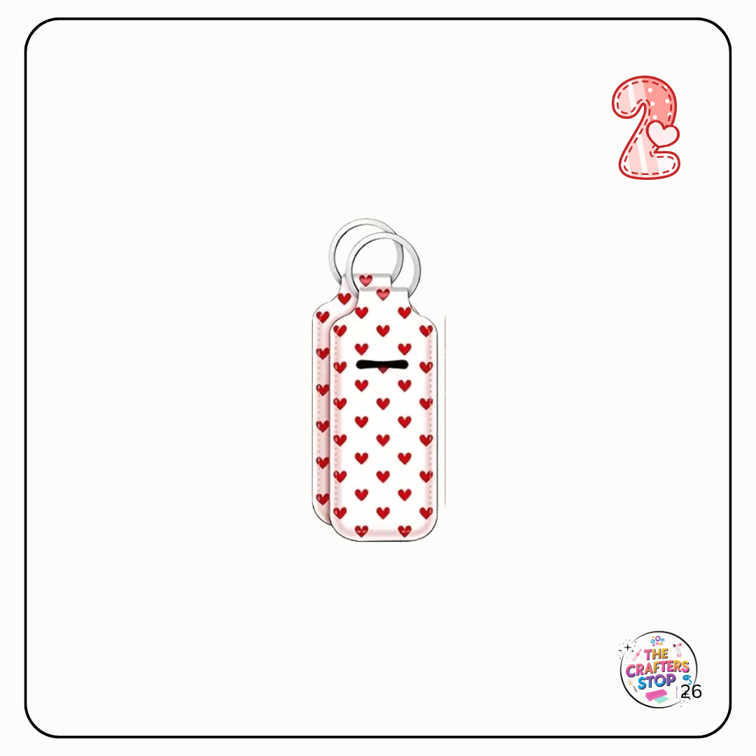 Red Heart Chapstick/Lipbalm Holders
