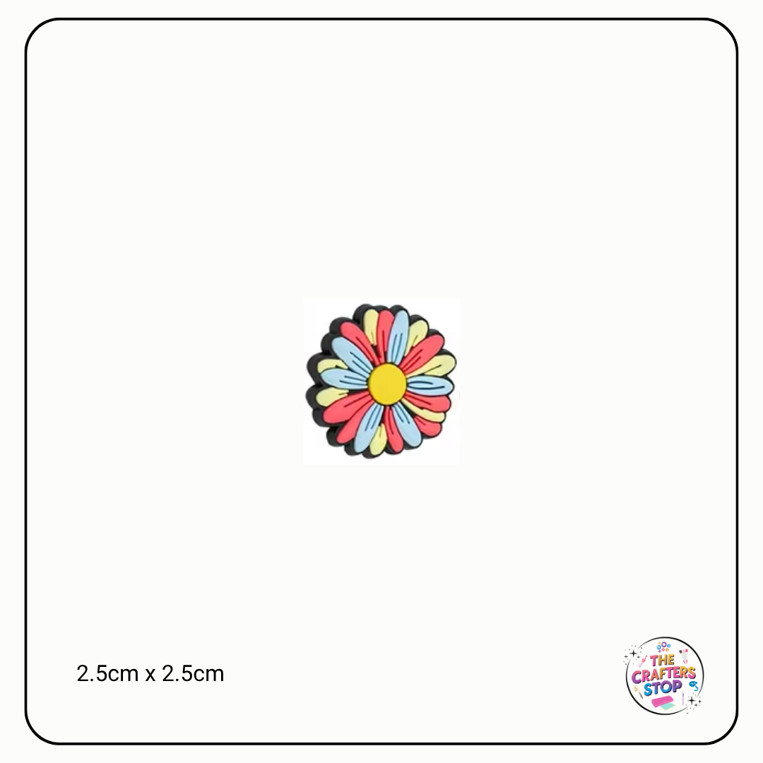 Multi Colour Flowers Focal Beads (5 Designs)