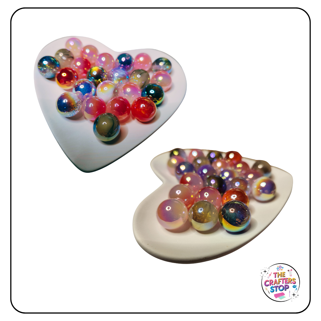 Large Acrylic Iridescent Beads - Perfect for DIY Pens